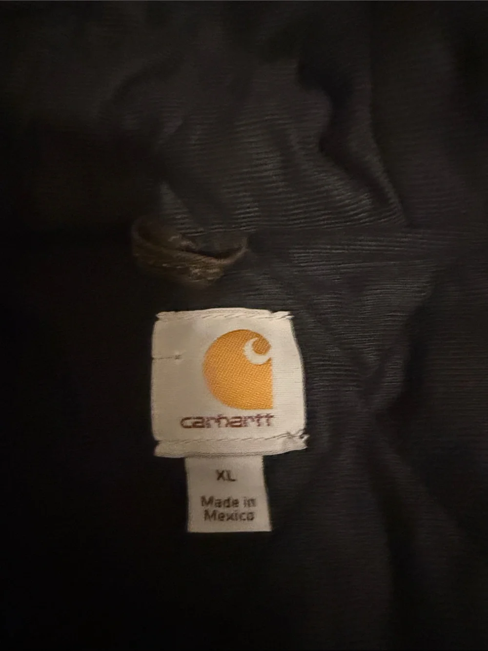 Vintage Carhartt Brown Hooded Work Jacket size XL barely worn perfect condition